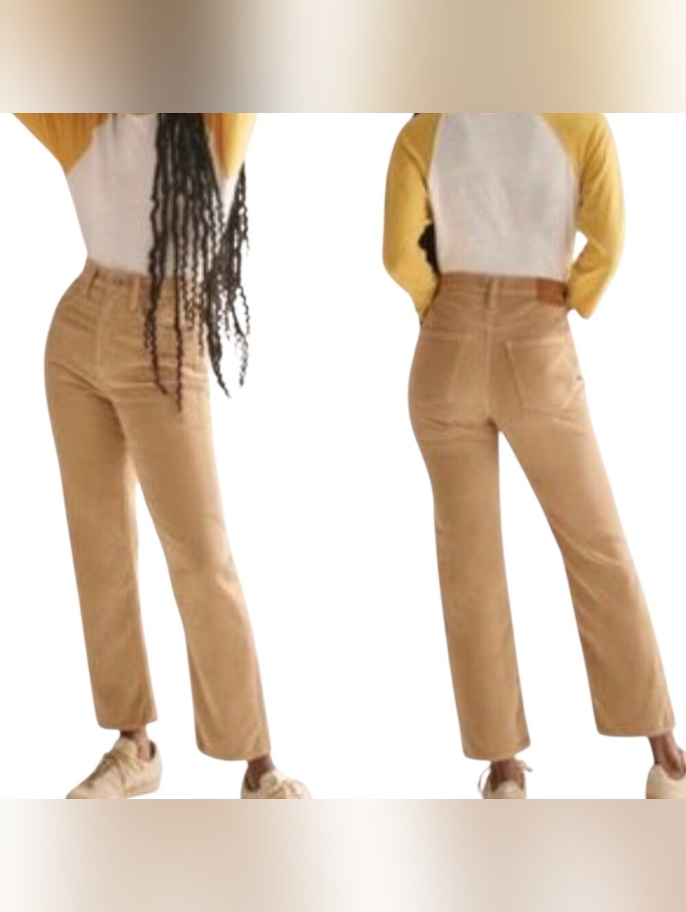 Denim Forum‎ Joni High Rise Loose Corduroy Pants 29L